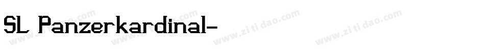 SL Panzerkardinal字体转换